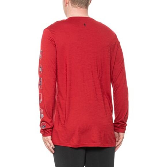 Smartwool Long Sleeve Tee With Mens XL Red Arm Paches - Picture 4 of 5